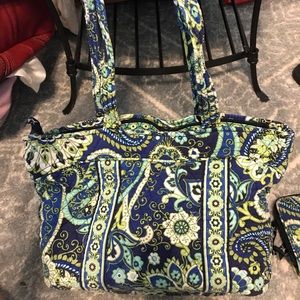 Authentic Vera Bradly purse and matching wallet